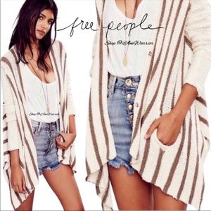 ❄️Free People Striped Knit Cardigan Sweater S